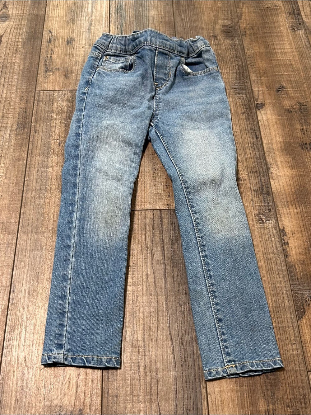 Old‎ Navy Skinny Denim Jeans Pants Toddler Girls 4T Light Wash Adjustable Waist